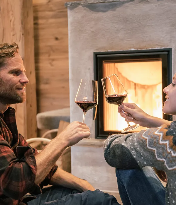 Romantische Stunden am Kamin in der Schönwieshütte